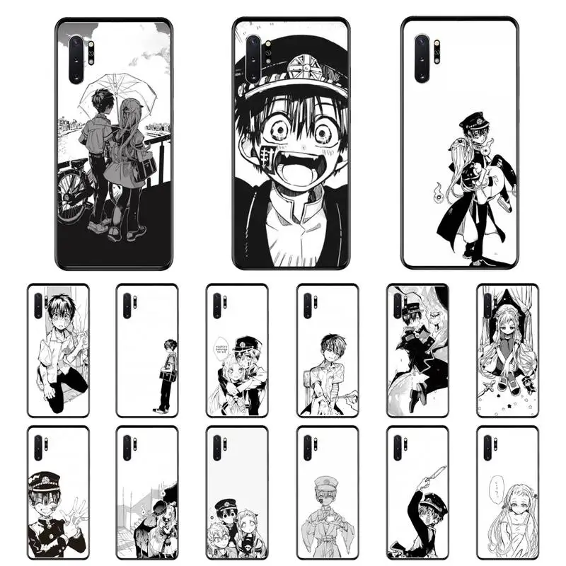 

YNDFCNB Jibaku Shounen Hanako Kun Toilet-bound Hanako-Kun Phone Case For Samsung Note 7 8 9 20 Note 10 Pro lite 20ultra M20 M10