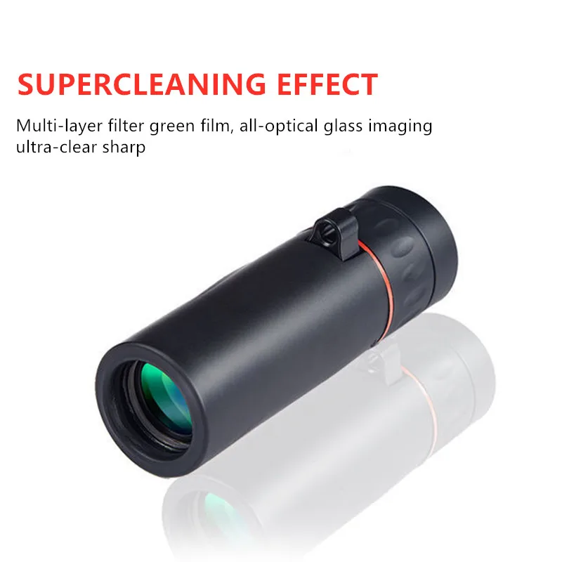 

High Definition Monocular Telescope 100X24 Waterproof Mini Portable Military Zoom 10X Scope For Travel Hunting Outdoors