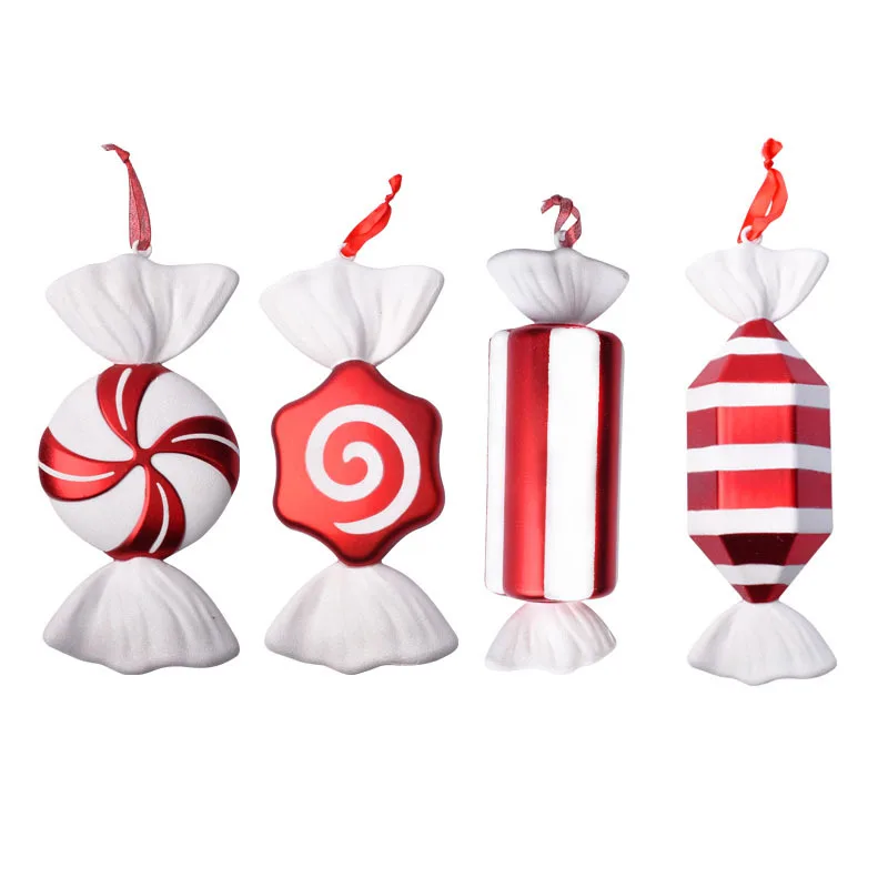 Adorno de &aacute;rbol de Navidad para decoraci&oacute;n del hogar, herramientas de exhibici&oacute;n de bast&oacute;n de caramelo de boda, dulces gigantes de Navidad, decoraci&oacute;n de A&ntilde;o Nuevo-4