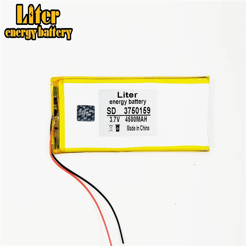 3 7 V 4500mah 3750159 3550160 литиевая полимерная аккумуляторная батарея для GPS Power bank Tablet PC MID