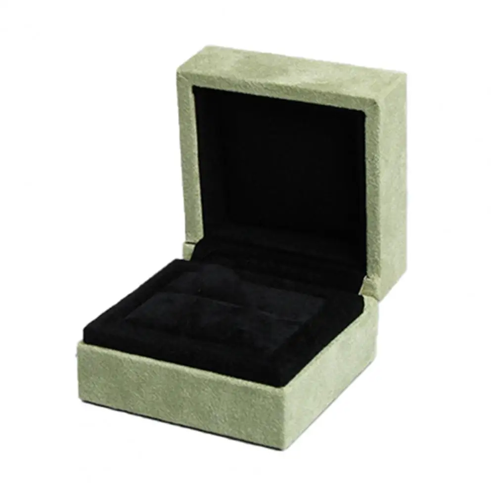 Nice-looking Jewelry Box Durable Case Mini Comfortable Compact Flannel Ring Pendant Necklace | Дом и сад