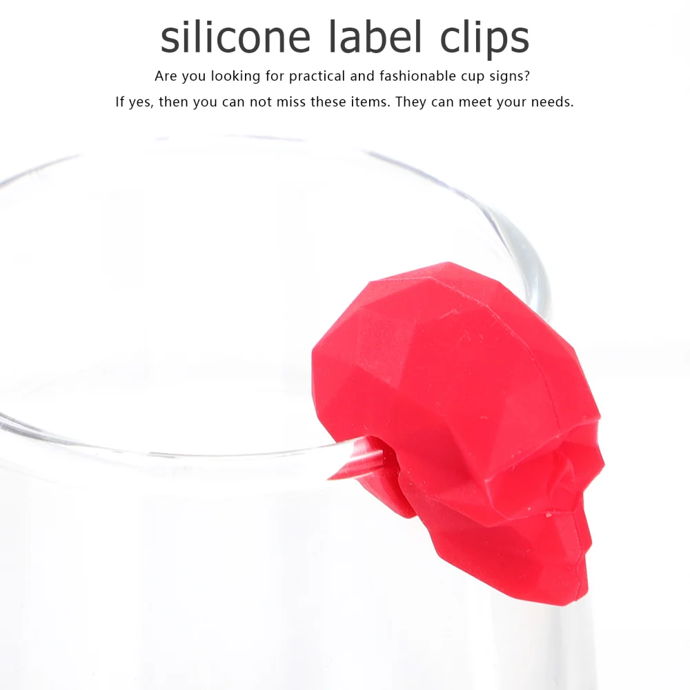 

6 Pcs Convenient Cup Clips Portable Party Drink Markers Creative Charms