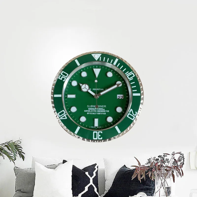 Luxury Brand Design Metal Art Watch Clock Luminous Function Top Quality Home Decor Wall Clocks with Corresponding LOGO | Дом и сад