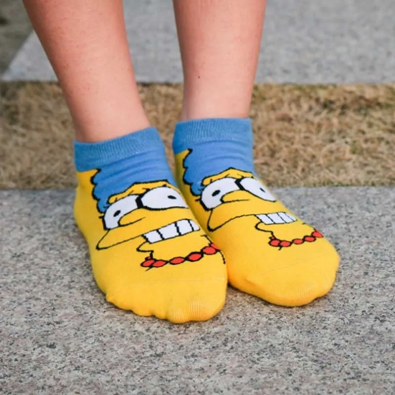 Женские Дышащие Короткие носки Chaussettes удобные прямые в стиле аниме для отдыха |