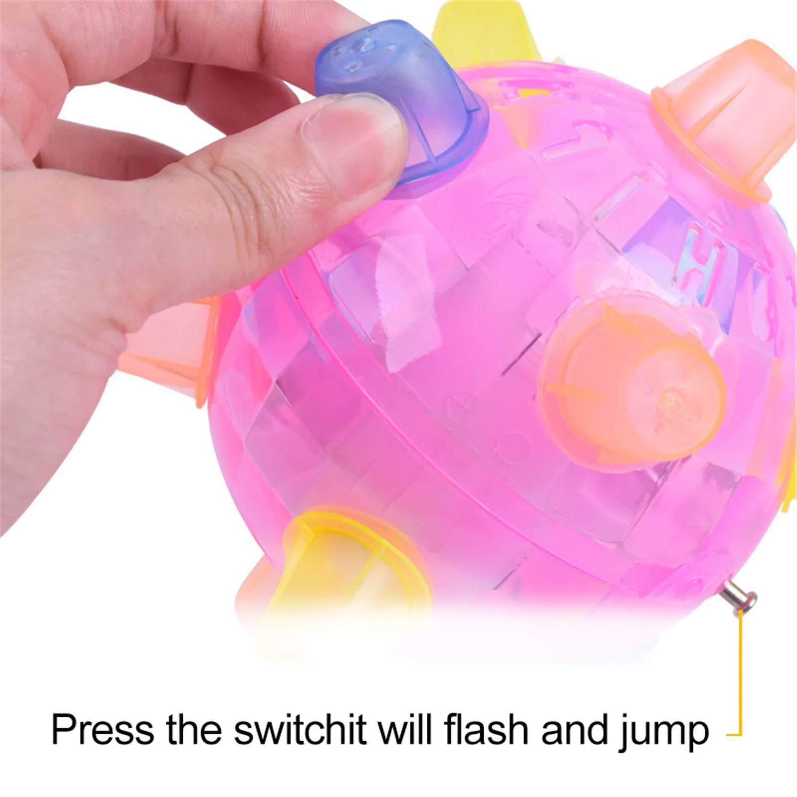 

Outdoor Toys LED Flash Jumping Ball Creative Flashing Dancing Ball With Colorful LED Light Kids Boy Girl Gift Cute Fun Toys New