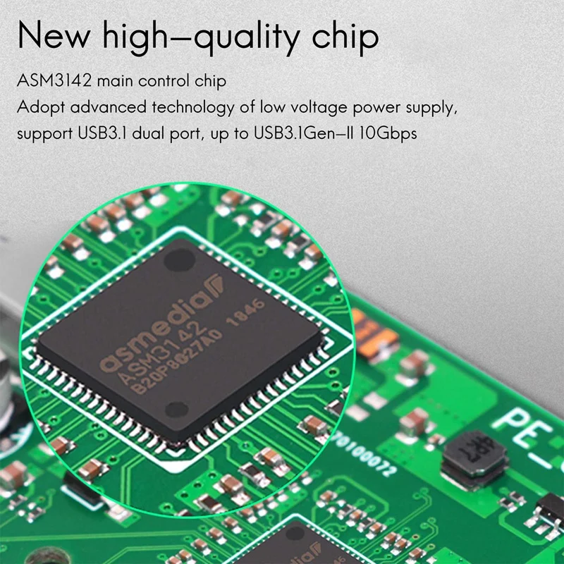 Pci-E к USB3.1 Плата расширения Type-A + Type-C адаптер двойной порт ASM3142 | Компьютеры и офис