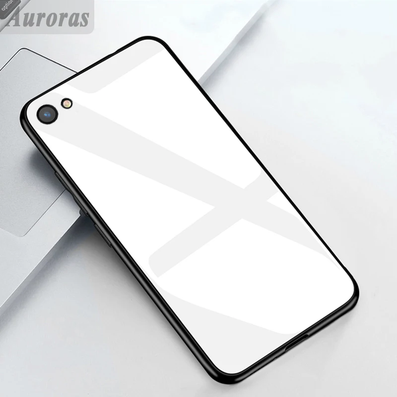 Чехол из закаленного стекла Auroras для VIVO Y81 Y81i с мягкой рамкой Противоударная