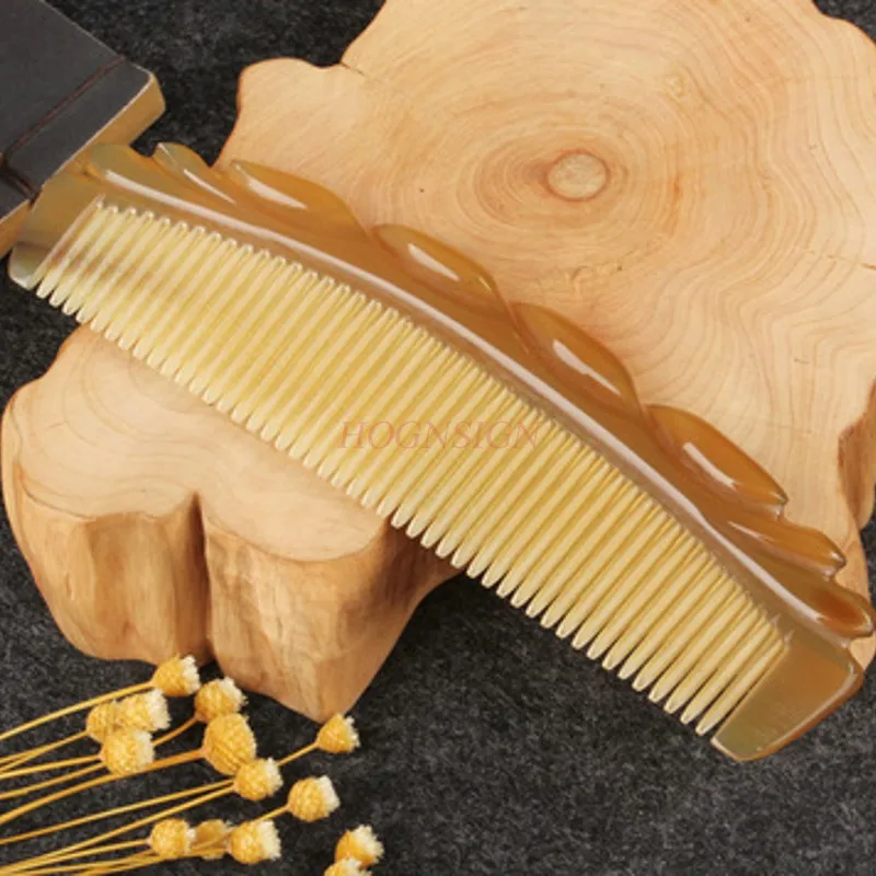 comb horn Anti Static Comb Household Curly Child Anti-hair Loss Head Meridian Massage Combs Female Genuine Pure Natural Horn