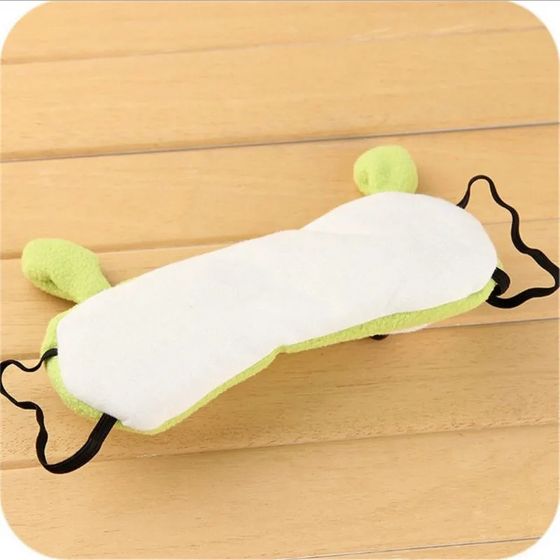 1 шт. мультяшная плюшевая маска для сна большие глаза тени век чехол путешествий