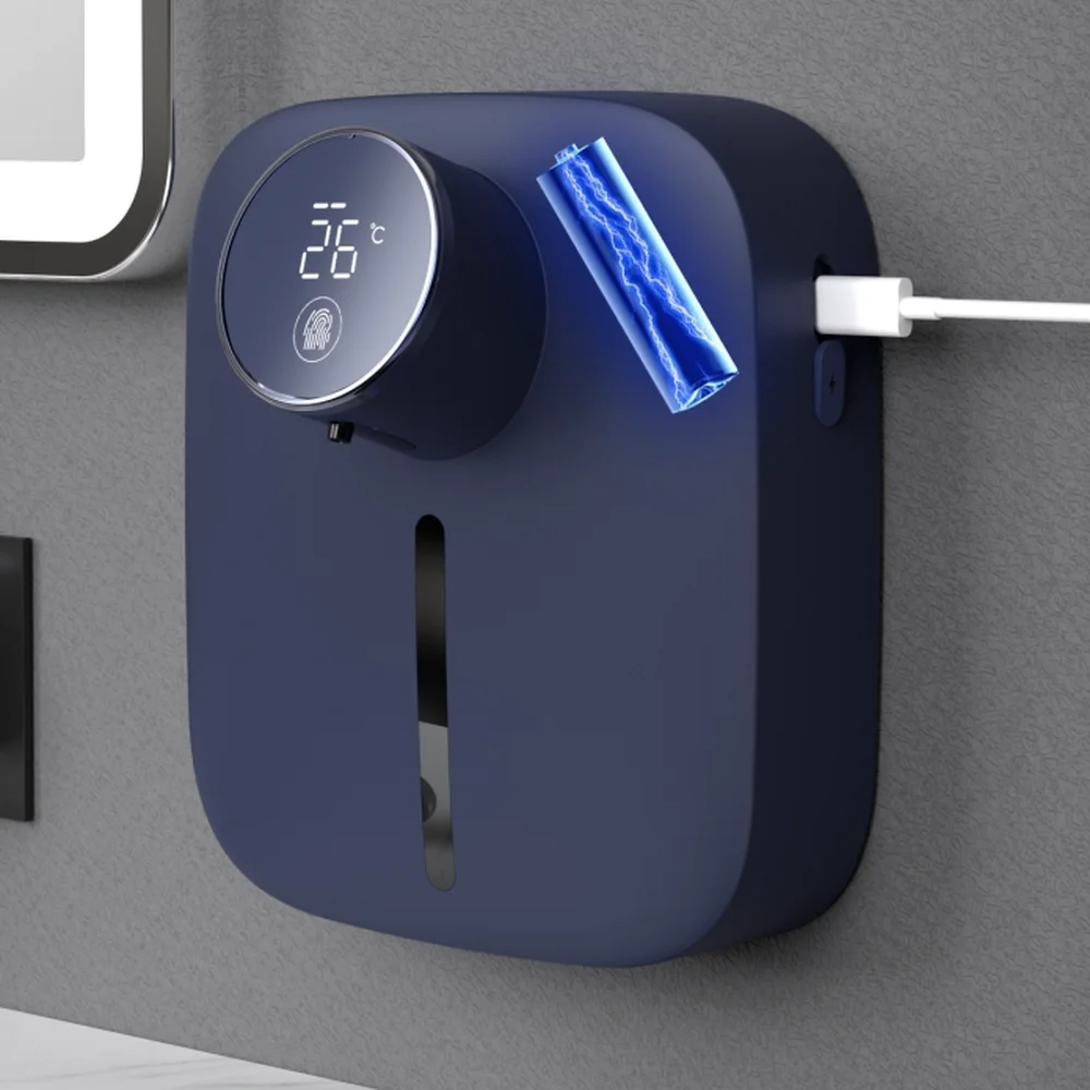 Умный автоматический дозатор для мыла с дисплеем температуры Перезаряжаемый USB