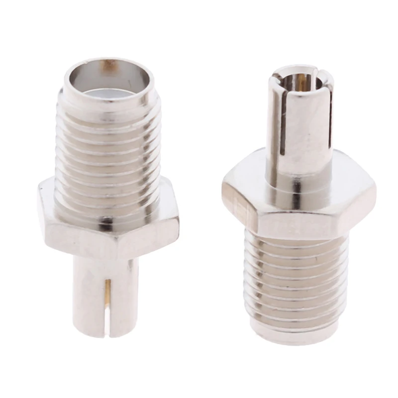 

New 2pcs RF Coaxial Adapter SMA To TS9 Coax Jack Connector SMA Female Jack To TS9 Male Plug Silver
