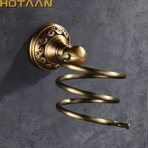 Твердый антикоррозийный алюминиевый настенный держатель для фена стойка держатель Полка для аксессуаров для ванной комнаты Товары для ванной комнаты