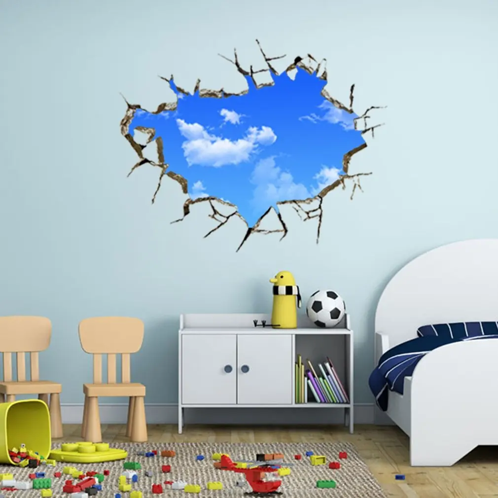 

New Creative Blue Sky 3D Stereo Ceiling Living Room Bedroom Wall Sticker