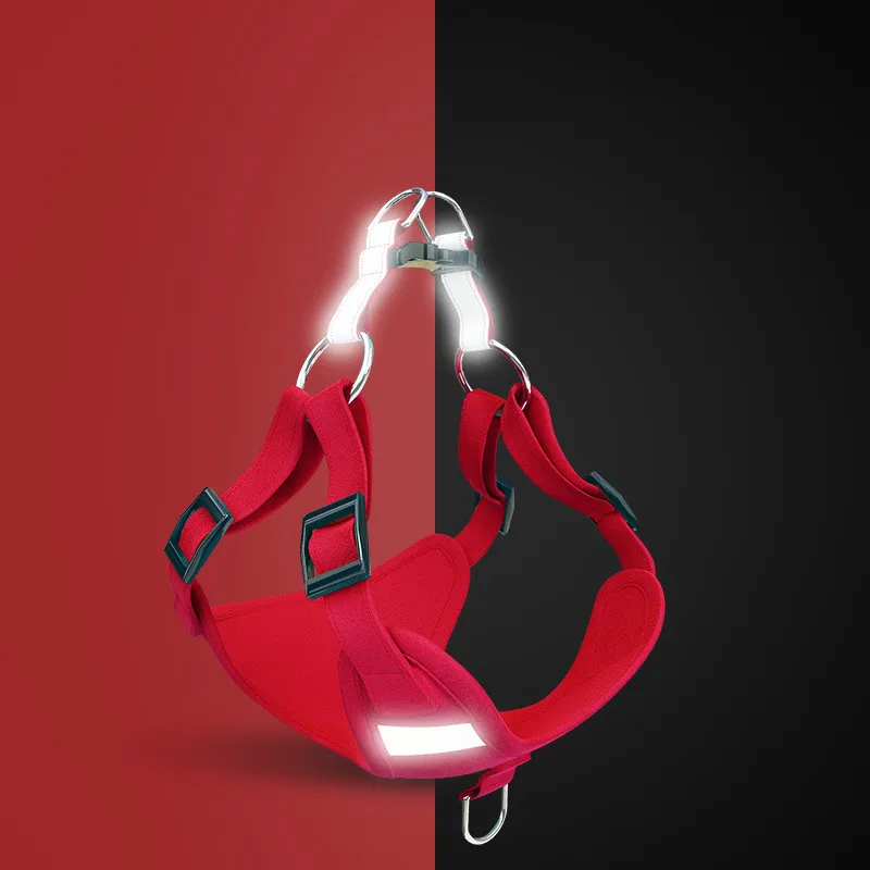 Шлейка жилетка для домашних животных сетчатая светоотражающая лента