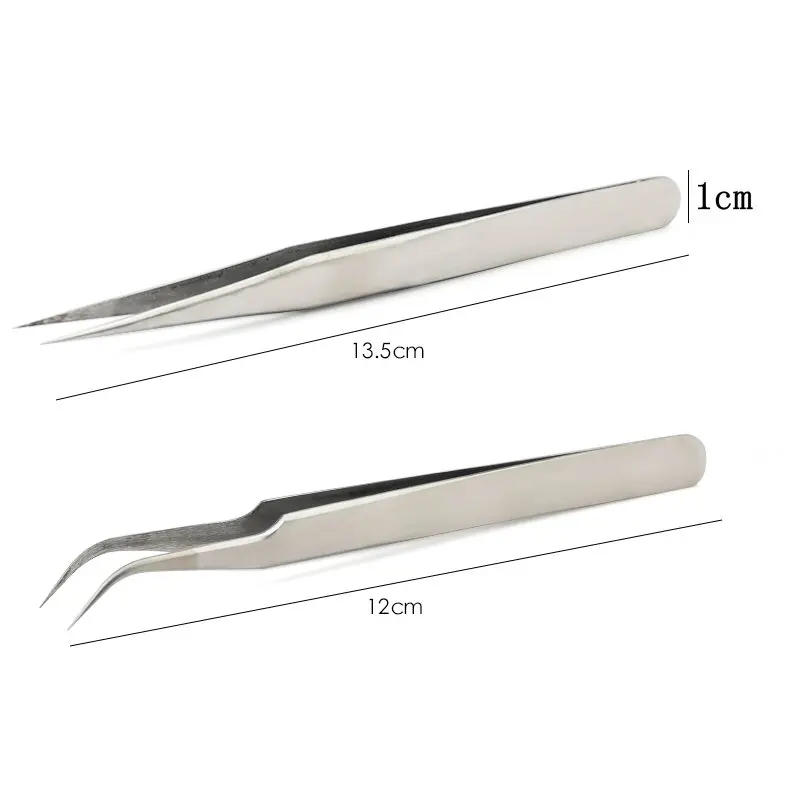Пинцеты из нержавеющей стали изогнутые и прямые инструменты для ремонта