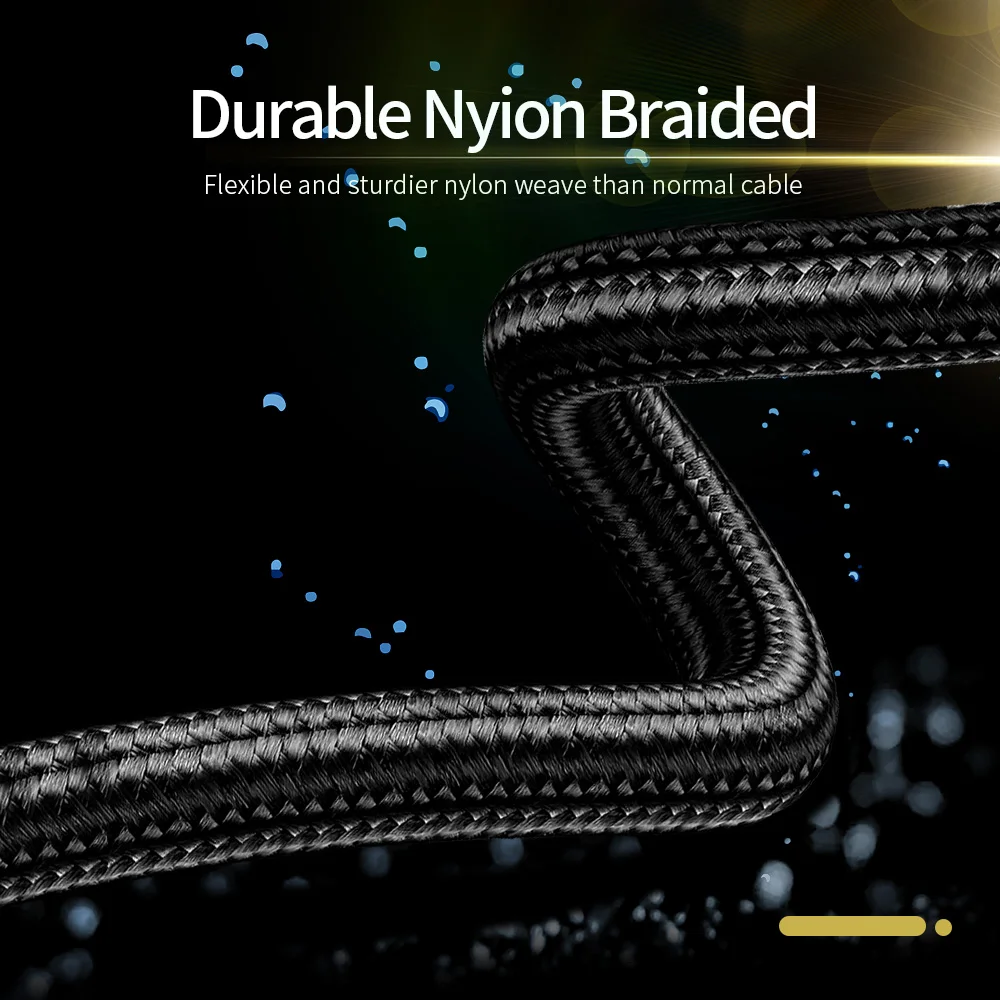 Кабель Micro USB Twitch 3 А 2 м быстрая зарядка 0 кабель для быстрой зарядки и передачи