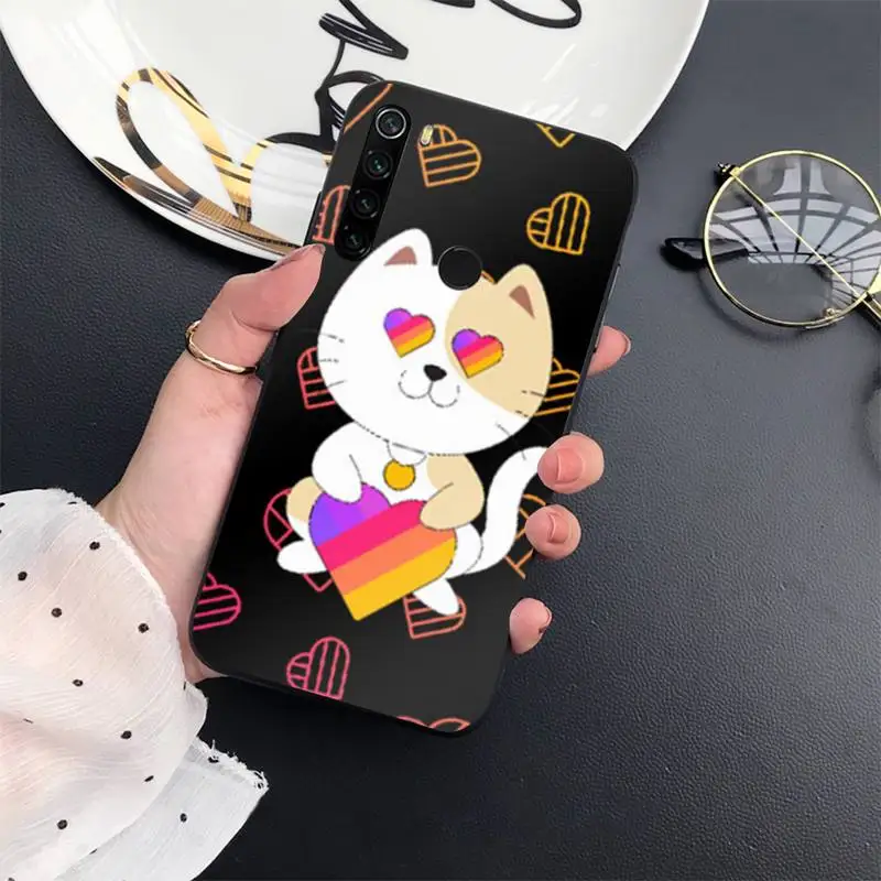 

fashion Likee cat bear love heart Phone Case For Xiaomi Redmi 7 8 9t a3Pro 9se k20 mi8 max3 lite 9 note 9s 10 pro