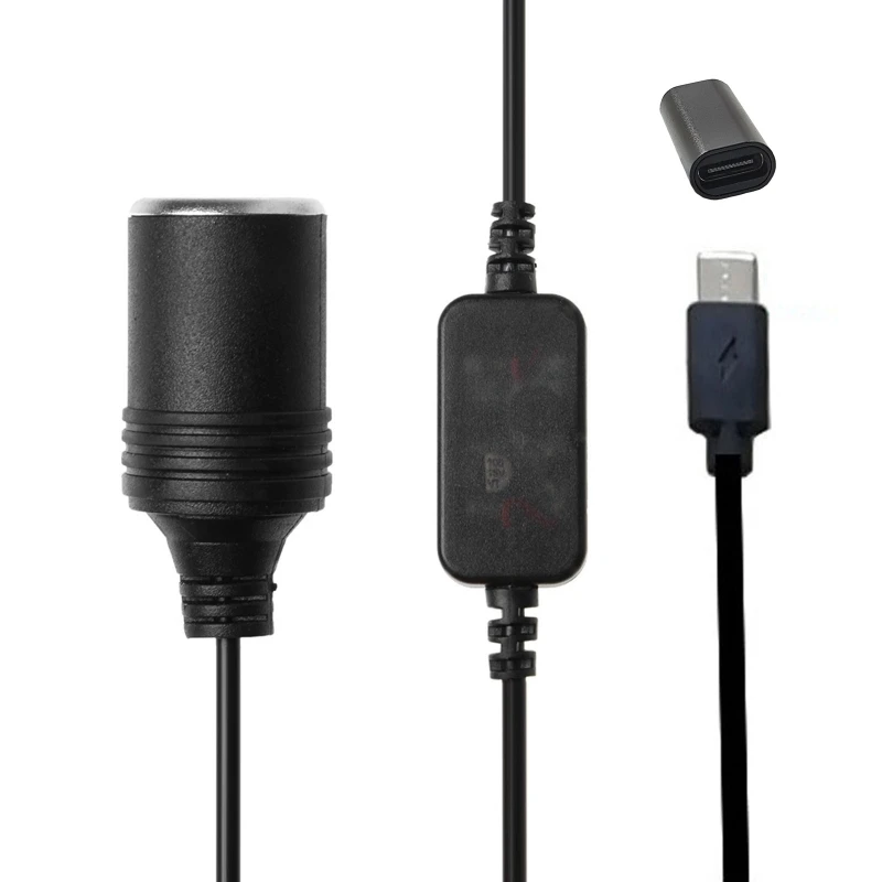 Кабель USB C PD (гнездо) (штекер) на 12 В для автомобильного видеорегистратора GPS E-Dog |