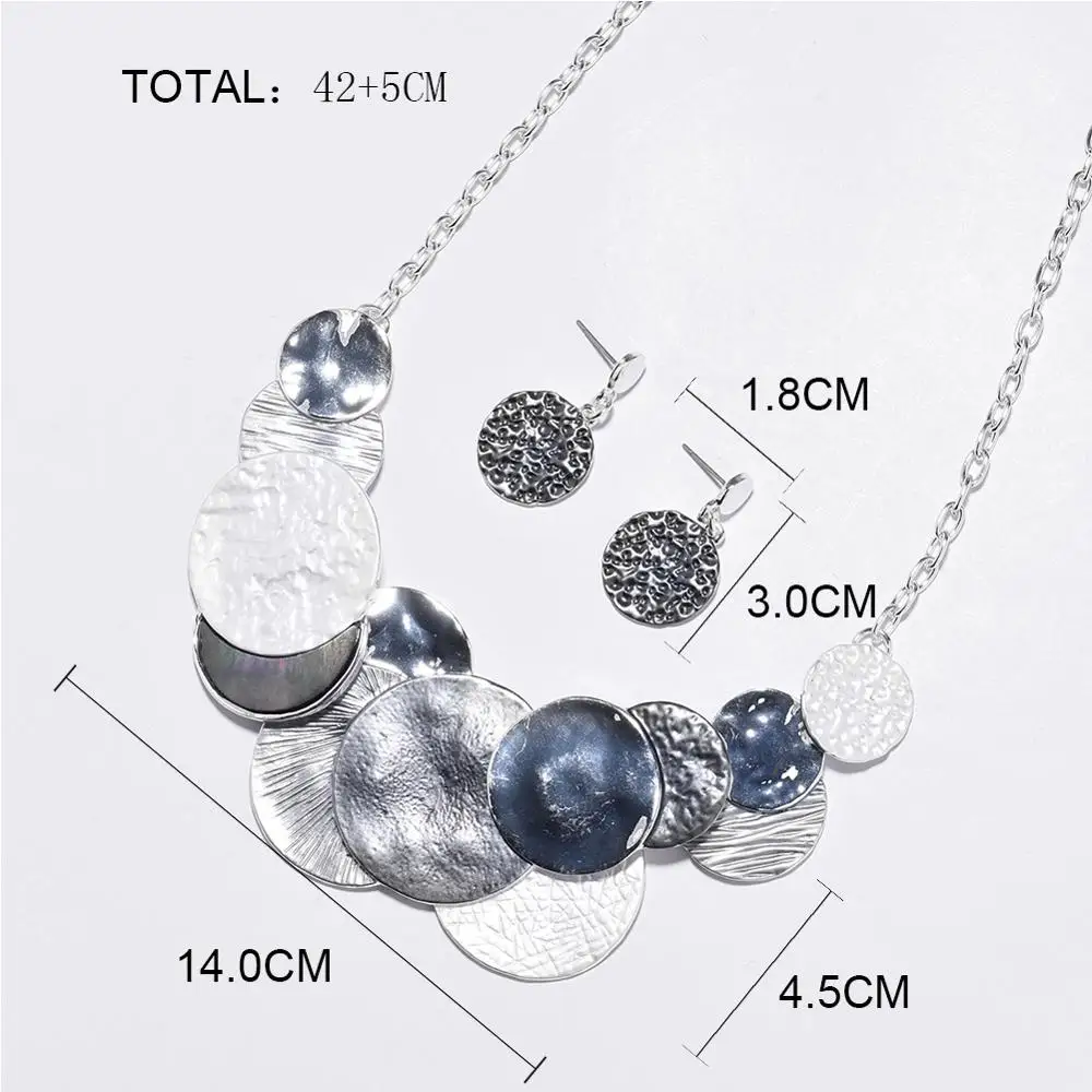 Модный большой чокер с подвеской ожерелье ожерелья цепочкой 2020 Ювелирные наборы