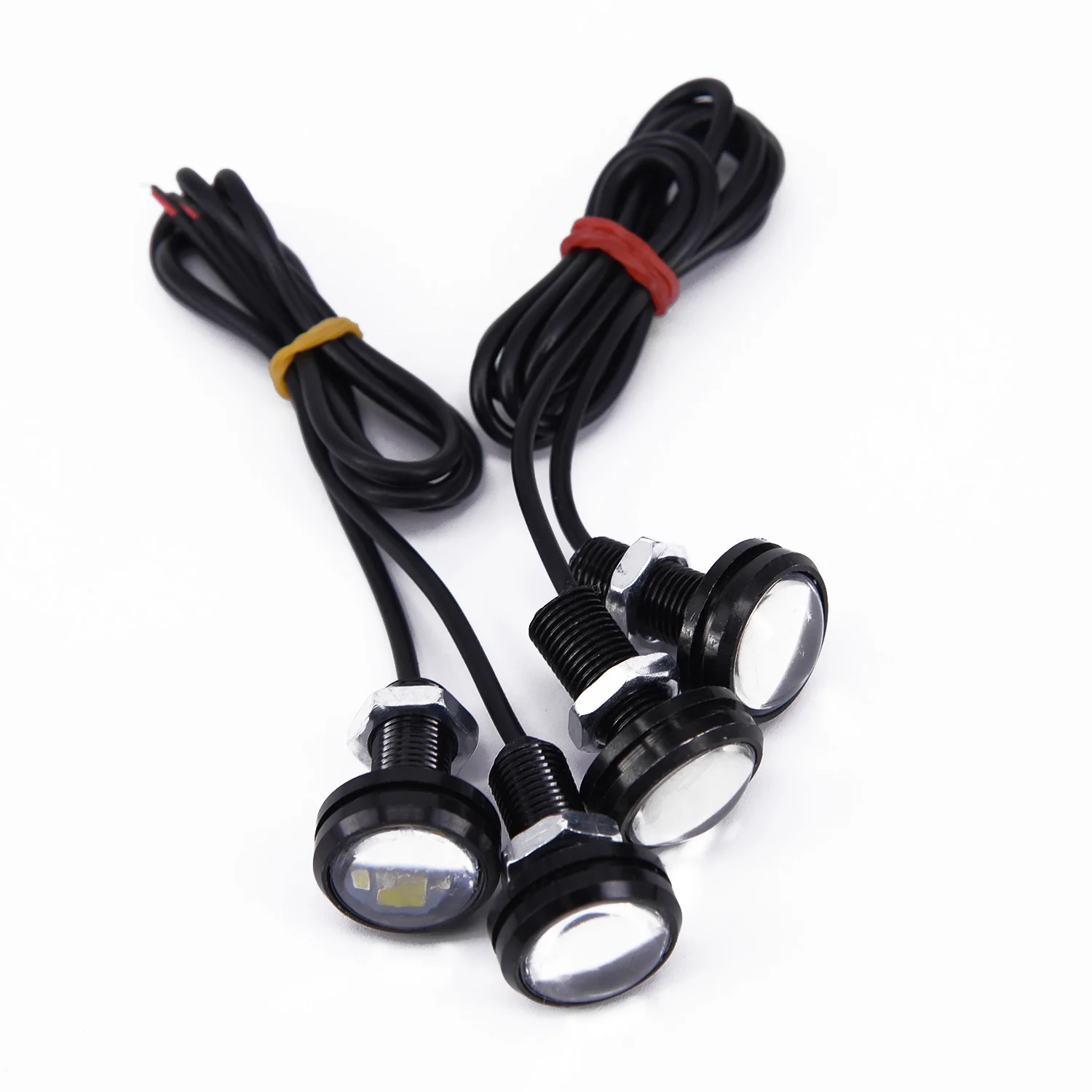 

Reversing Blubs Parking Lights Auto 4pcs 12LED 22mm Eagle Eye Daytime Running ABS White Anti-collision High Quality