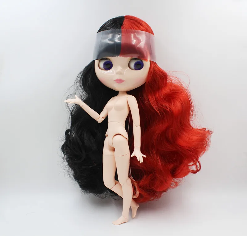 Free Shipping colorful RBL-903 DIY Blyth doll fashion hair 4 big eyes 19 joint body 1/6 BJD special price toy girl birthday gift | Игрушки и