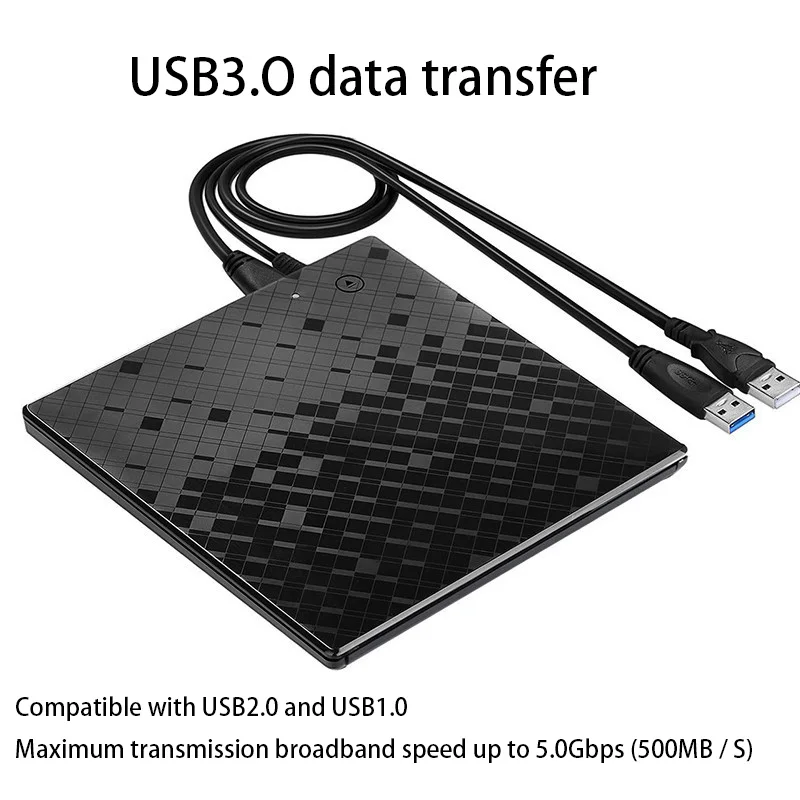USB3.0 внешний CD DVD горелка портативный компьютер Универсальный мобильный диск для