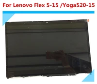 laptop lcd display for lenovo flex 5 15 5 1570 yoga 520 15 15 6 fhd lcd touch screen digitizer assembly with bezel 80xb
