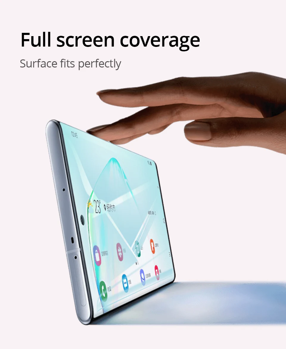 PZOZ Гидрогелевая пленка для samsung Galaxy Note 10 Plus A80 A90 Полный экран протектор Galaxy Note10 Защитные Мягкие гидрогелевые пленки
