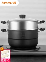 household stainless steel steamer cooking steamed buns fish steamer small 2 more than 3 layers induction cooker gas stove