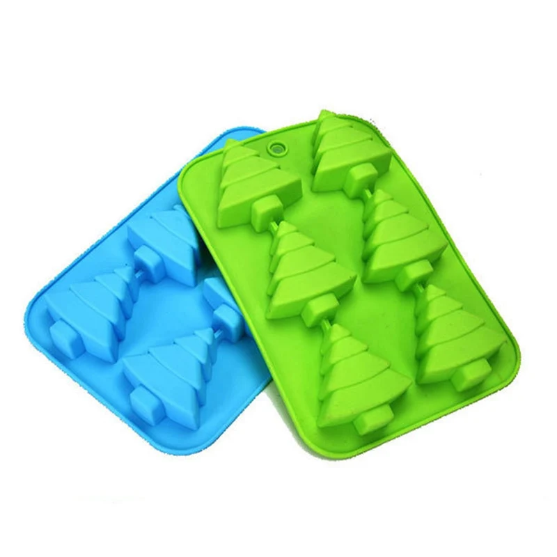 Christmas Tree Silicone Cake Chocolate Baking Mould Soap Jelly Ice Tray Wax Mold Tool DIY mold | Дом и сад