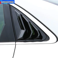 carbon fiber color rear window triangle panel decoration cover shutters sticker for audi a4 b8 2009 2016 car styling accessories