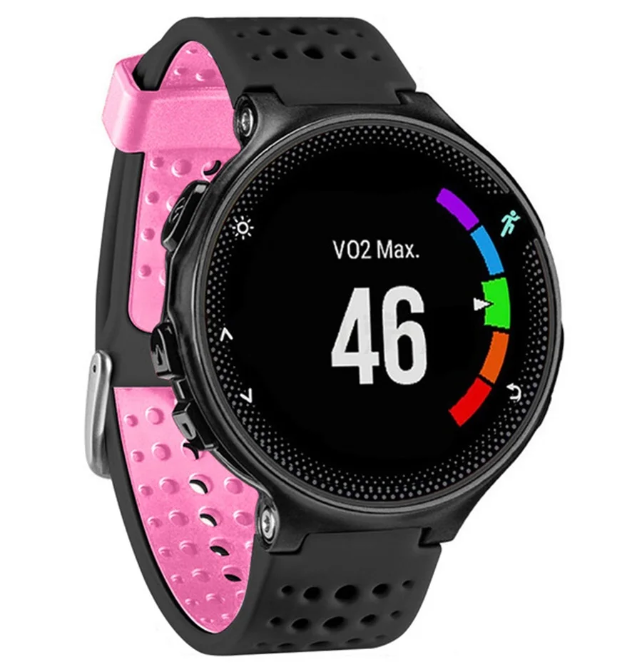 Силиконовый ремешок спортивный ремешок для наручных часов для Garmin Forerunner 220 230 235 620 630 735 Смарт-часы ремешок на запястье аксессуары для смарт-браслета