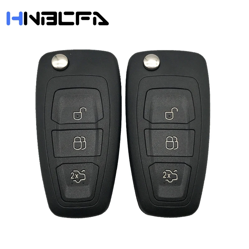 3 кнопки флип складной ключ чехол для Ford Focus Fiesta подключения Mondeo C Max Замена Корпус