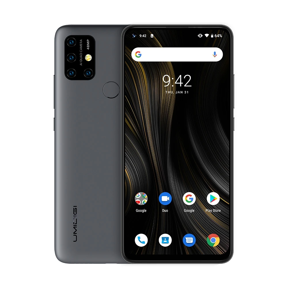 UMIDIGI power 3 Android 10 48MP Quad AI камера 6150mAh 6,5" FHD+ 4 Гб 64 Гб Helio P60 глобальная версия смартфон NFC Face ID NFC