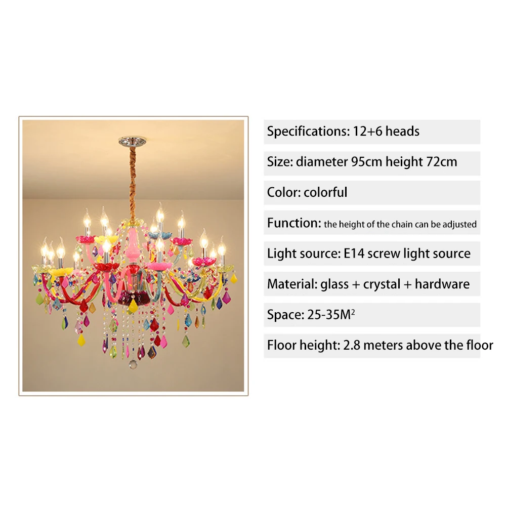 

European E14 crystal chandeilier girl princess bedroom chandeiliers children's room creative coffee net coffee net KTV bar light