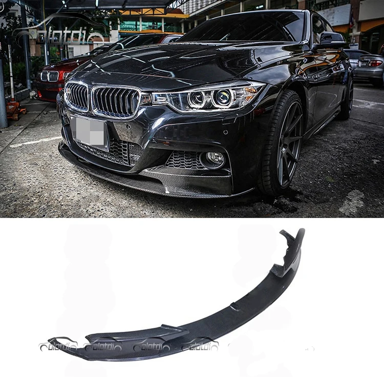 

MP Style Front Carbon Fiber Bumper Lip Chin Spoiler Rocker Winglet Splitters Flaps for BMW F30 M Tech