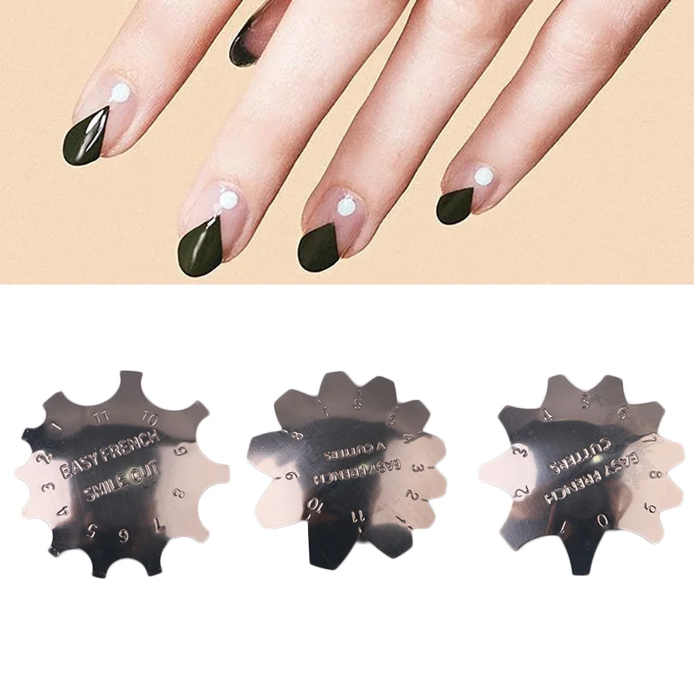 Триммер для маникюра из нержавеющей стали Простой Резак линии Френч Смайл