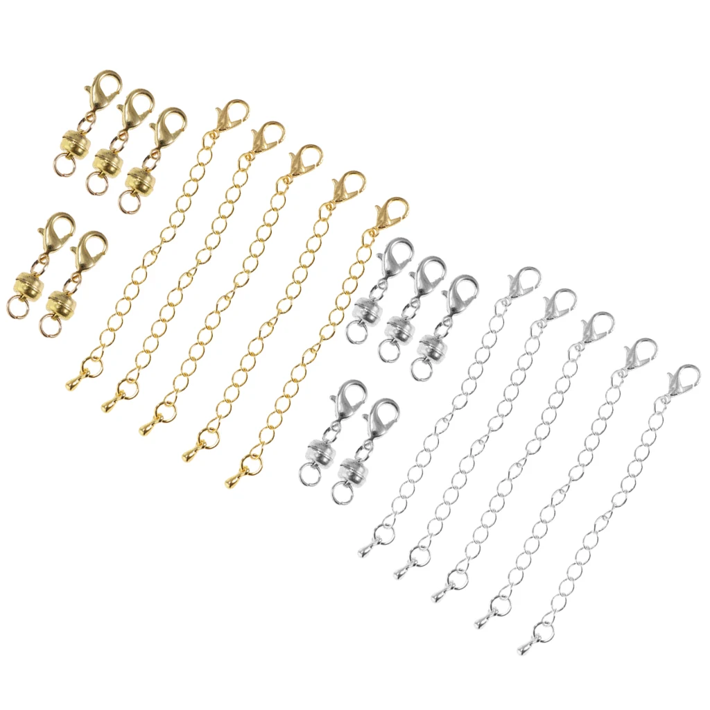 

10Pcs 6mm Ball Copper Magnetic Clasp Jewelry Making Fastener Lobster Claw DIY Craft