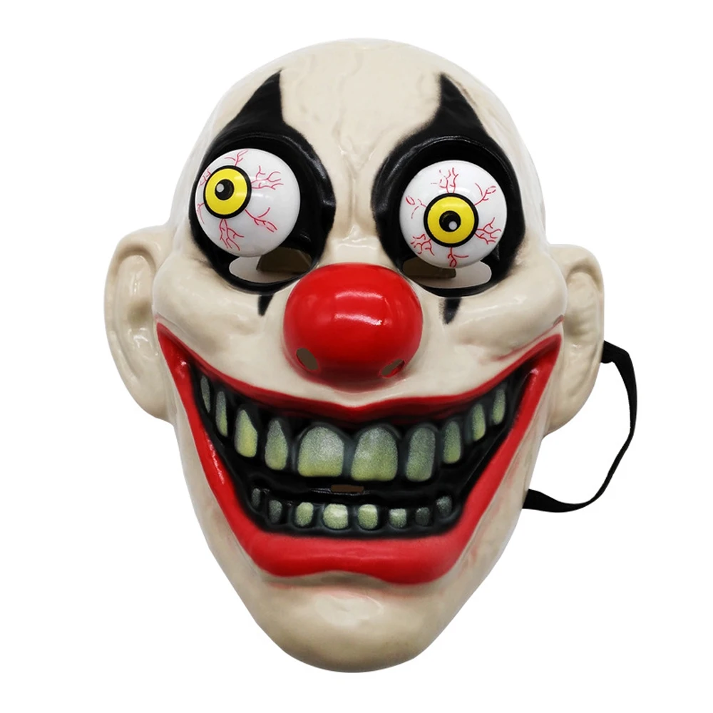 Ужас клоун светодиодный маска вампира пластик с флэш-светильник ПВХ реквизит