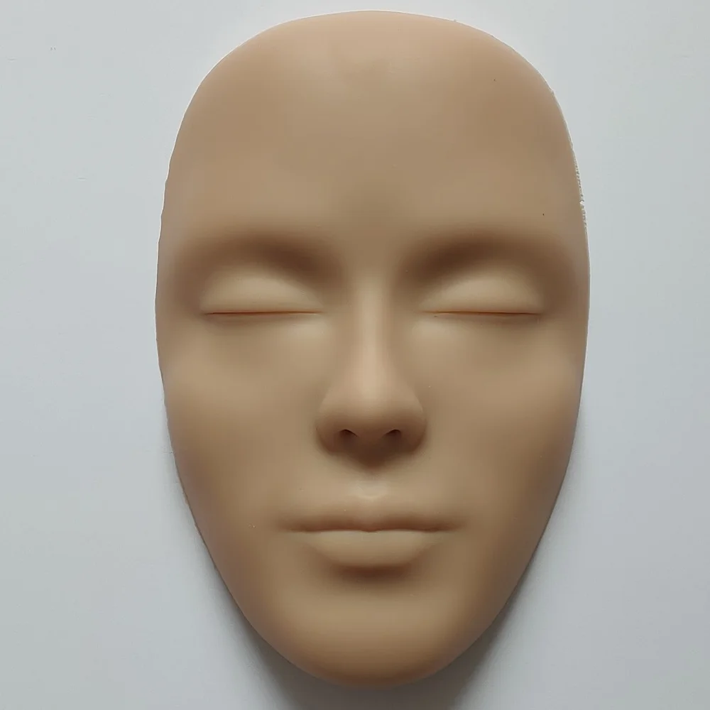 Eyelashes Extension Silicone Practice Head Eyebrow Makeup and Massage Training Mannequin |