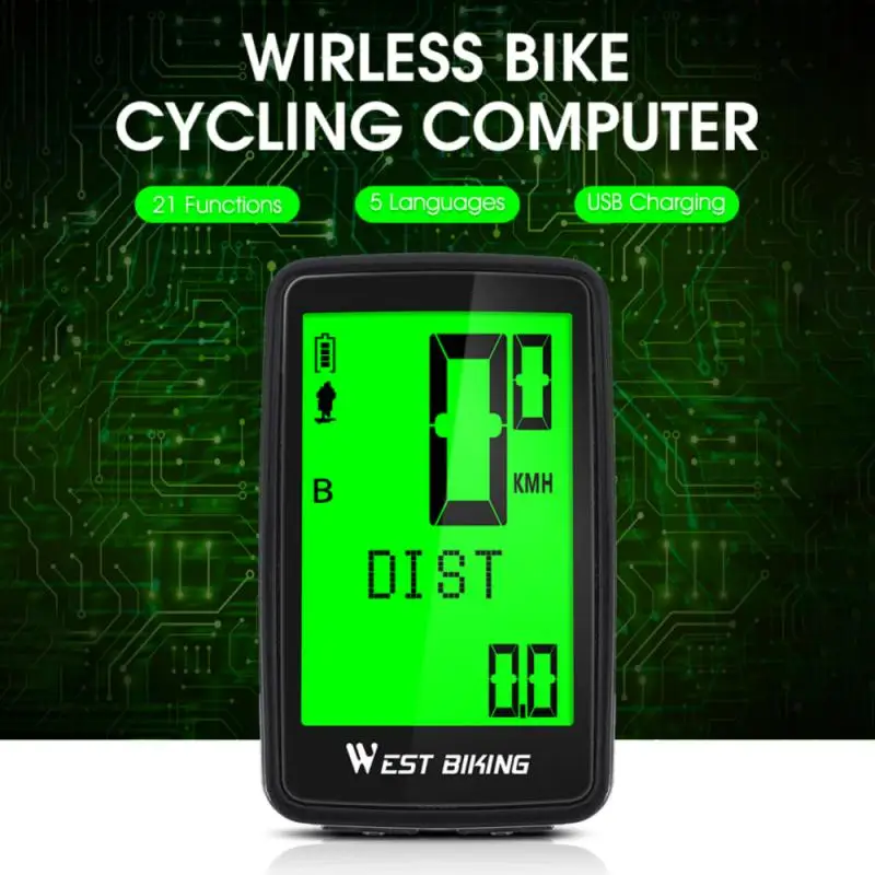 

Five Language Computer Rainproof Wireless Code Meter For Bicycle Riding Odometer Speed Detector Mtb Bike Accessories