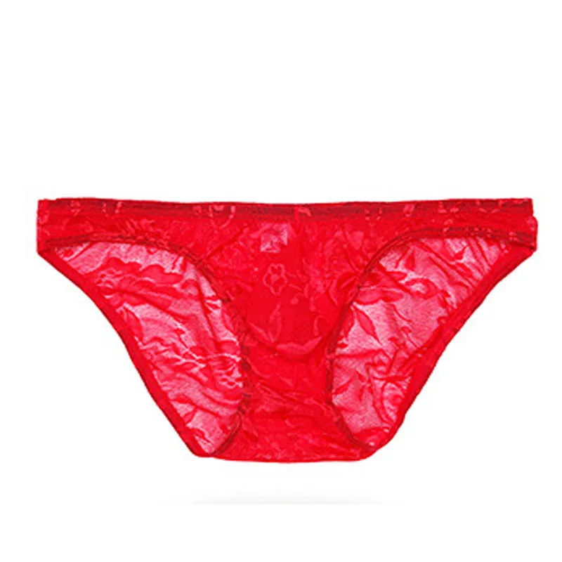 Мужские трусы из сетчатой пряжи кружевные воздухопроницаемое тонкое