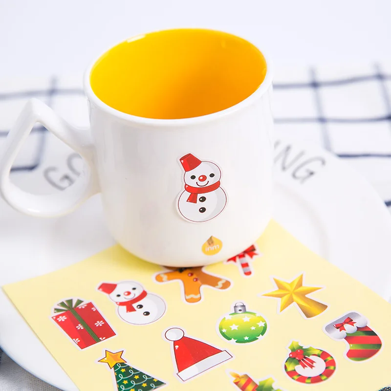 

60Pc Cute Cartoon Christmas Stickers Scrapbooking sticker Gifts Package Decorative sticker DIY Christmas Stationery Supplies
