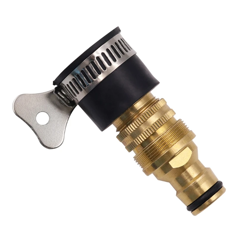 

Universal 4" 6" Standard Faucet Connector Brass Pipe Fitting Hose Barb Tail Male Connector Joint Copper Coupler Adapter Home Im
