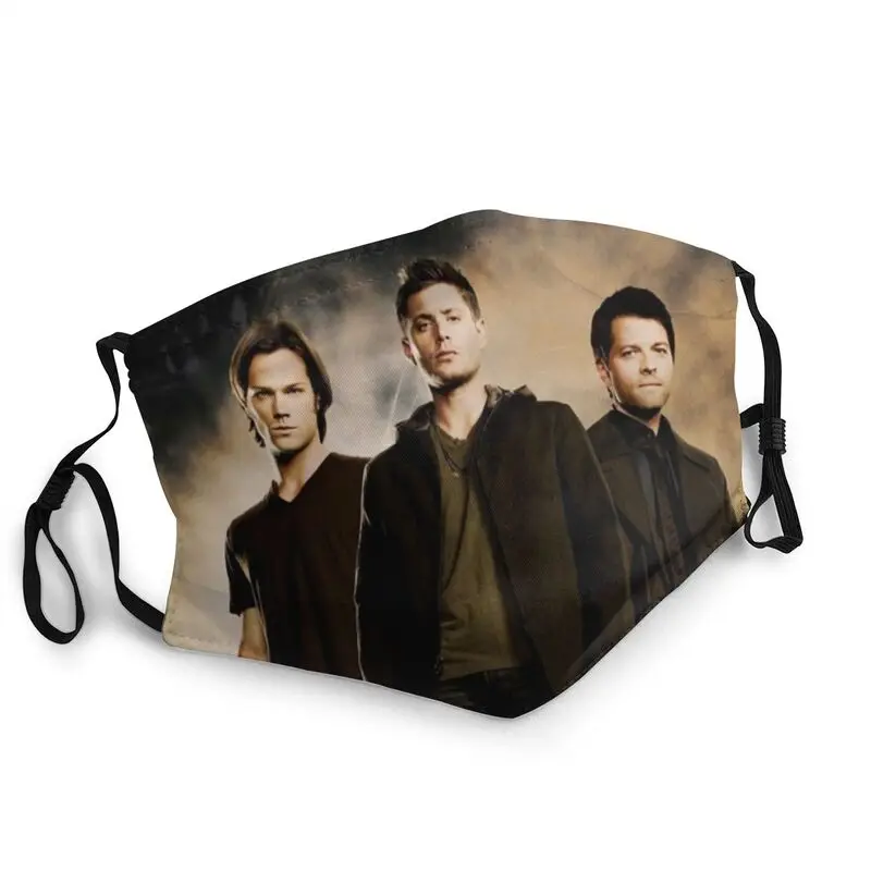 

Sam Dean Supernatural Breathable Mouth Face Mask Adult TV Show Anti Haze Dust Mask Protection Cover Respirator Muffle
