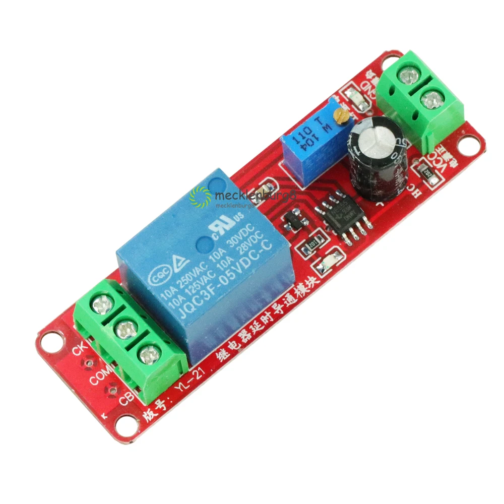 Переключатель таймера NE555 регулируемый модуль постоянного тока 5 В реле для