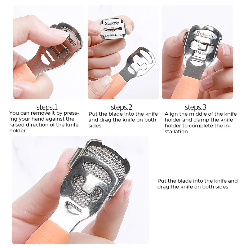 

10 Blades Foot Care DurableTool Foot Callus Shaver Heel Hard Skin Remover Hand Feet Pedicure Razor Tool Shavers Foot Skin Care