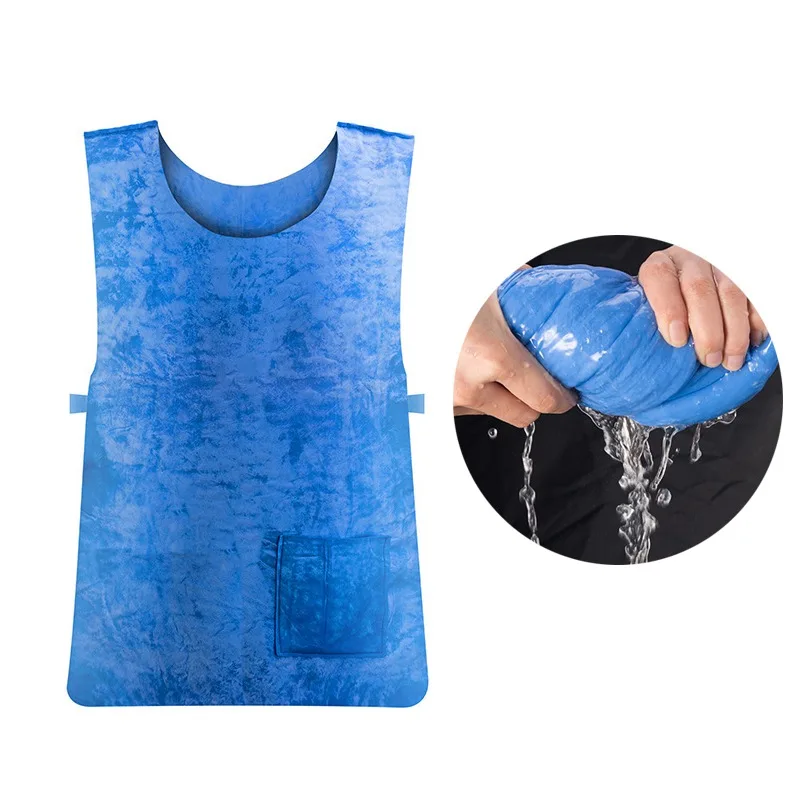 Summer Cold Anti-heat Cooling Vest PVA Waterproof Fabric High Temperature Protective Ice Outdoor Sports Work | Спорт и развлечения