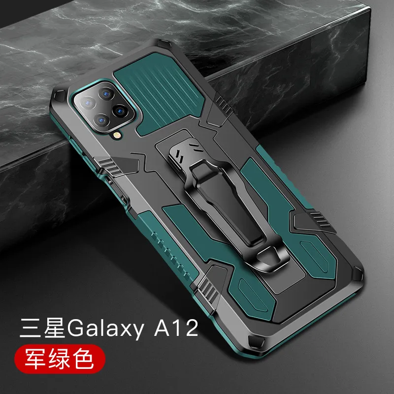 

Armor Case For Samsung Galaxy A12 Case Shockproof Stand Holder Belt Clip Holster Cover for Samsung Galaxy A12 A 12 12A SM-A125F