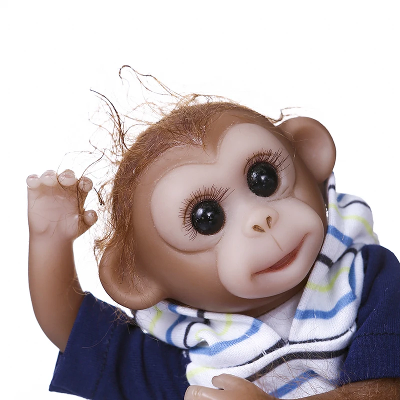 20 см Обезьяна возрожденная Мягкая Плюшевая Кукла мини мягкие животные игрушки